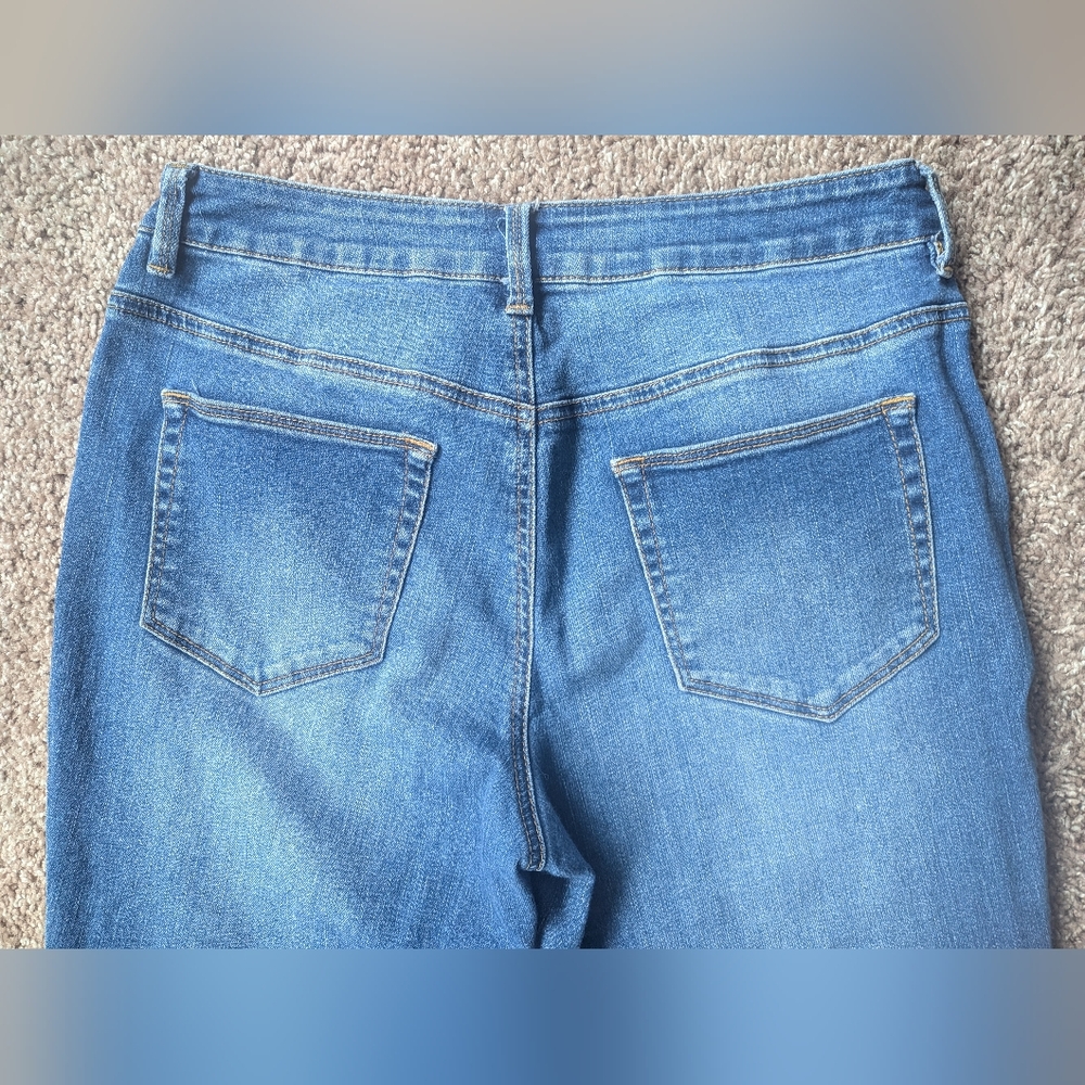 Chicos The Platinum Mid-Rise Stretch Denim Boyfriend Jeans Size 0 - Picture 7 of 10